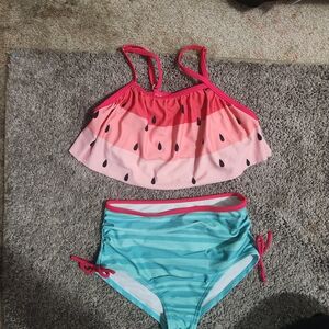 Watermelon Print Bikini Set